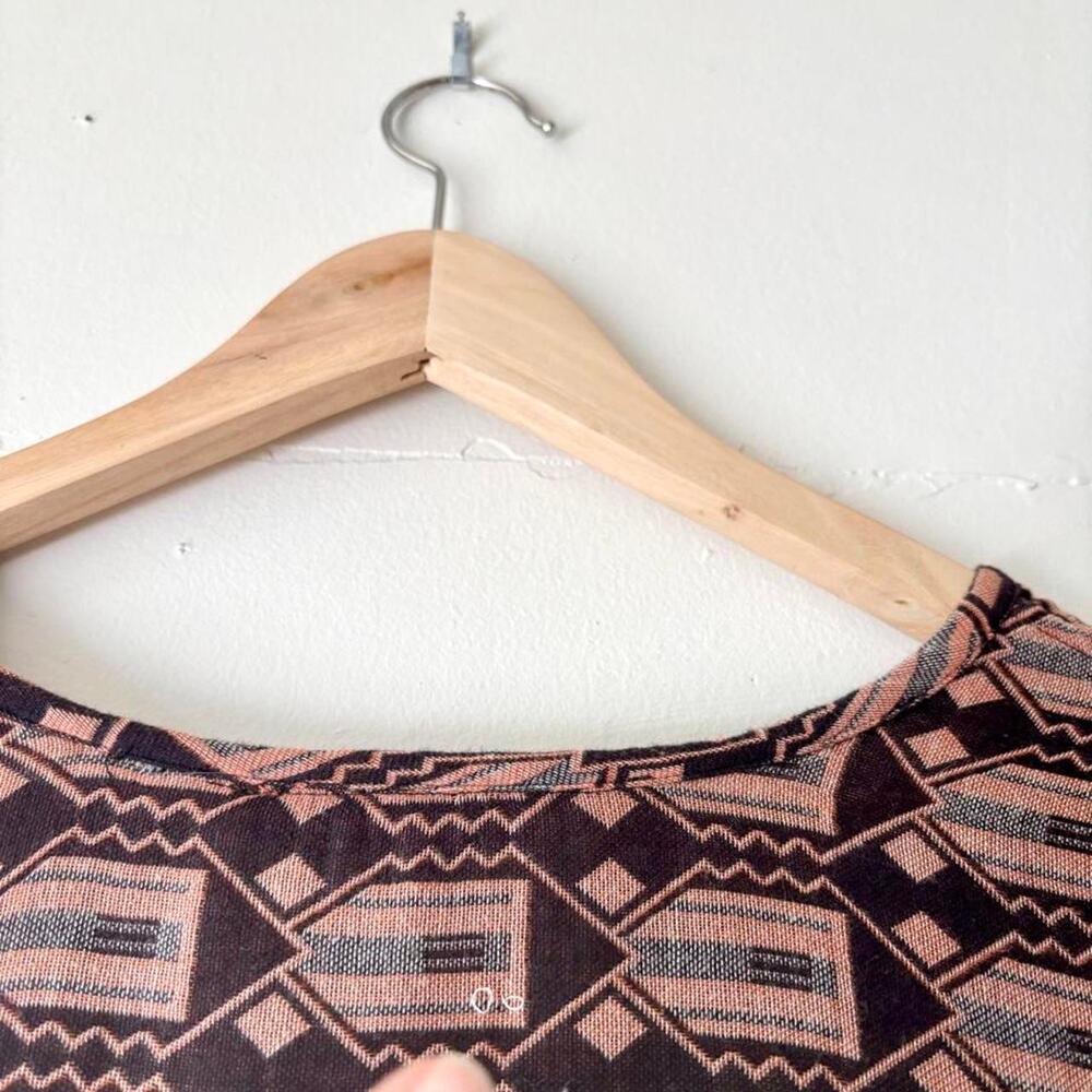 $255 Ace & Jig Jacquard Shift Dress Slow Fashion Boho Maximalist Size Medium - Picture 5 of 7